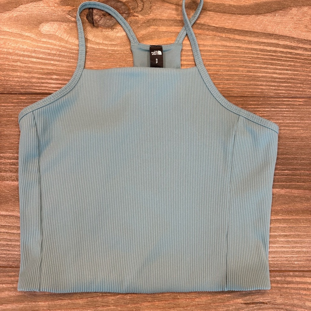 The North Face Light Blue Ribbed Tank Top